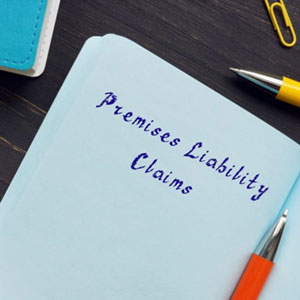 Premises Liability Claims written on notebook - Gertler Law Firm
